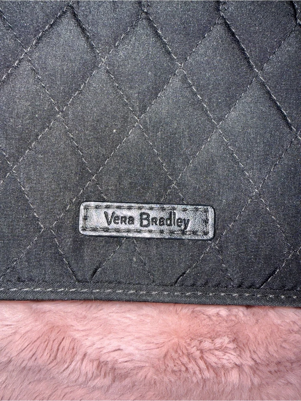 Vera Bradley Black Quilted Crossbody Wallet